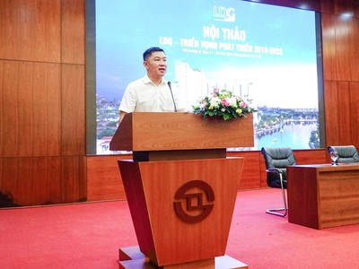Ông Nguyễn Khánh Hưng, Chủ tịch Hội đồng quản trị LDG Group phát biểu tại hội thảo dành cho các nhà Kl99ok phiên bản mới.
