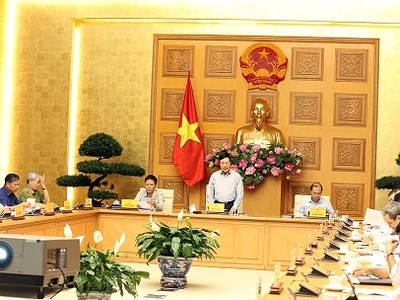 Phó Thủ tướng Phạm Bình Minh phát biểu tại Phiên họp - Ảnh: VGP/Hải Minh.