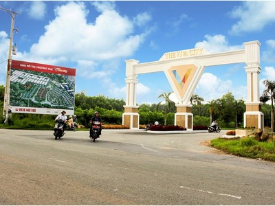 Cổng vào khu đô thị The Viva City.