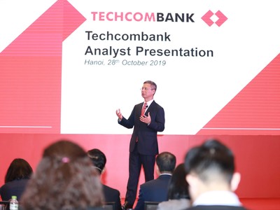 Tồng Giám Đốc Techcombank Nguyễn Lê Quốc Anh thông tin về hiệu quả hoạt động của Link Vào Nhà Cái KL99 COM Tặng +199k Techcombank.