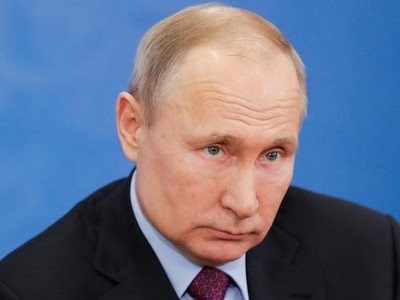 Tổng thống Nga Vladimir Putin tại thành phố Cherepovets hôm nay. Ảnh: Tass.