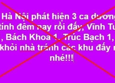 Nội dung chia sẻ không chính xác trên mạng Trang Chủ KL99Com Số 1 Link Đăng Ký KL999. (Ảnh: Công an thành phố Hà Nội).