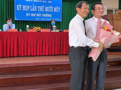 Ông Hoàng Minh Tuấn Anh được bầu giữ chức Chủ tịch UBND quận 7.
