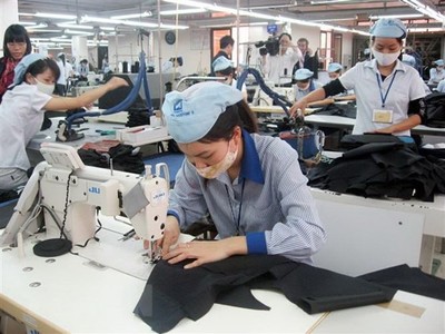 Kl994 nhà cái bóng đá world cup hàng dệt may xuất khẩu. (Ảnh: Đỗ Phương Anh/TTXVN).