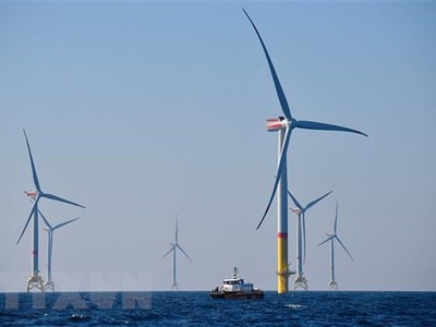 Tuabin gió tại Biển Baltic, Đức. (Ảnh: AFP/TTXVN).
