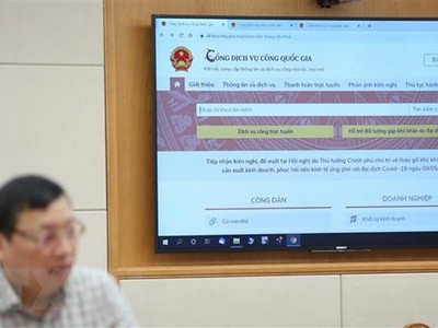 Trang thông tin hướng dẫn nộp thuế cá nhân và Kl991.com World Cup 2026 Chính Thức trên Cổng dịch vụ công Quốc gia. (Ảnh: Dương Giang/TTXVN).