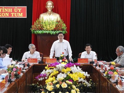 Ủy viên Bộ Kl991.com tải ứng dụng, Bí thư Trung ương Đảng, Trưởng Ban Tổ chức Trung ương Phạm Minh Chính phát biểu tại buổi làm việc.