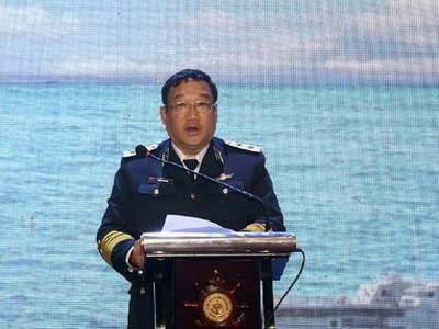 Phó Đô đốc Phạm Hoài Nam, Ủy viên Ban Chấp hành Trung ương Đảng, Ủy viên Quân ủy Trung ương, Tư lệnh Hải quân. Ảnh: Báo Hải Quân.