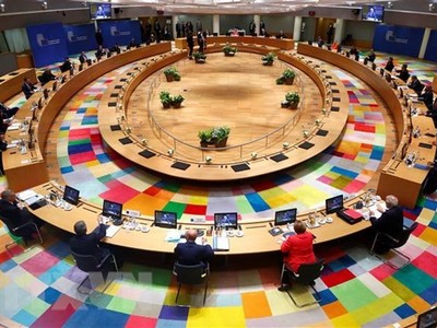 Toàn cảnh Hội nghị thượng đỉnh EU ở Brussels, Bỉ. (Ảnh: AFP/TTXVN).