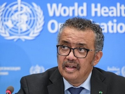 Tổng Giám đốc WHO Tedros Adhanom Ghebreyesus. Ảnh:
 AFP.