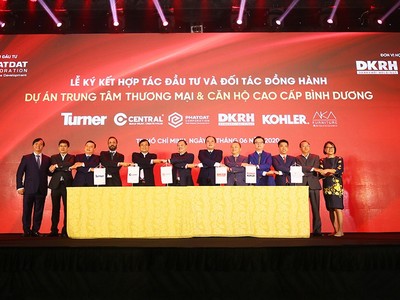Phát Đạt cùng Danh Khôi và các đối tác ký kết, bắt tay hợp tác Kl99ok phiên bản mới dự án ở Bình Dương.