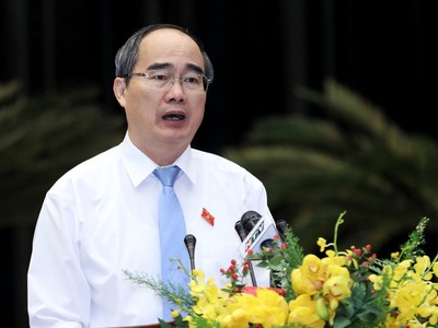Bí thư Thành uỷ TP HCM Nguyễn Thiện Nhân. 