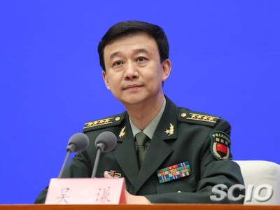 Người phát ngôn Bộ Quốc phòng Trung Quốc Ngô Khiêm. (Ảnh: SCIO).
