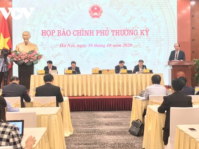 Bộ trưởng, Chủ nhiệm Văn phòng Kl993 ưu đãi thưởng hấp dẫn Mai Tiến Dũng phát biểu tại cuộc Họp báo Kl993 ưu đãi thưởng hấp dẫn thường kỳ chiều 30/10.