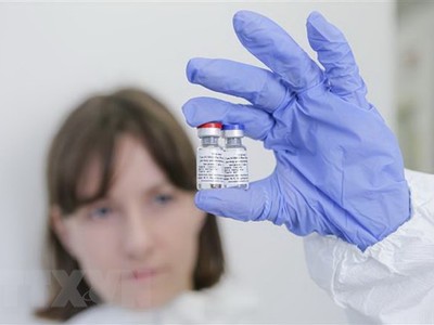 Vắcxin Sputnik V ngừa COVID-19 được giới thiệu tại Moskva, Nga. (Ảnh: AFP/TTXVN).