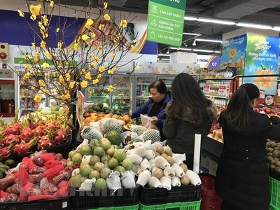 Lượng hàng phục vụ Tết Nguyên đán sắp tới tại nhiều Kl991.com World Cup 2026 Chính Thức tăng từ 2-3 lần. (Ảnh: Đức Duy/Vietnam+).