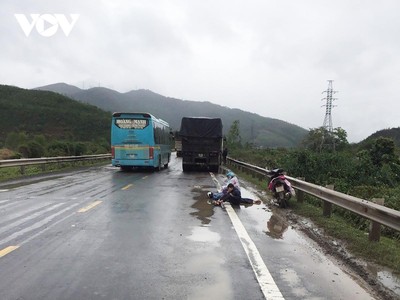 Hiện trường vụ tai nạn.