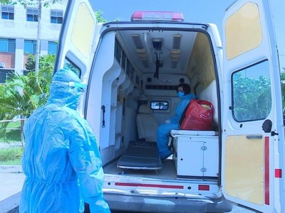 Bệnh nhân 1452 đã xuất viện và được đưa về khu cách ly Phòng khám Quân dân y Giồng Găng, huyện Tân Hồng, tỉnh Đồng Tháp.(Ảnh Văn Khương).