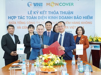 Moncover Việt Nam và Tổng công ty cổ phần Kl99kl phiên bản hoạt động Hàng không VNI ký kết hợp tác toàn diện