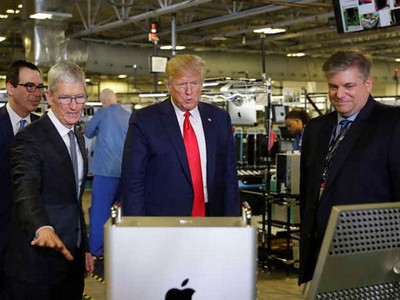 Tiết lộ món quà trị giá 5.999 USD Tim Cook dành tặng ông Trump
