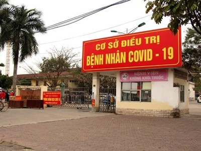 Bệnh viện Dã chiến số 2 tại Hải Dương. (Ảnh: PV/Vietnam+).