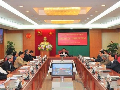 Kỳ họp thứ nhất. của Ủy ban Kiểm tra Trung ương khóa XIII.