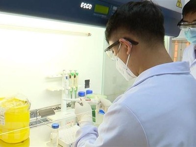 Xét nghiệm Real Time-PCR. (Ảnh: Lê Xuân/TTXVN).