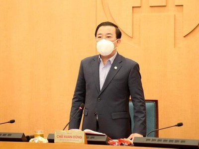 Phó Chủ tịch UBND TP Hà Nội Chử Xuân Dũng kết luận phiên họp.