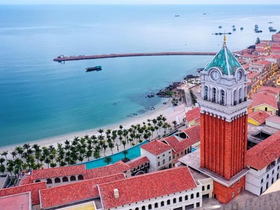 “Thị trấn Địa Trung Hải” tại bờ Nam đảo Ngọc Phú Quốc đang dần rõ nét hình hài.