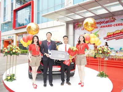 Bay chất cùng Vietjet, khách hàng nhận giải chung cuộc xe hơi 1,5 tỷ đồng