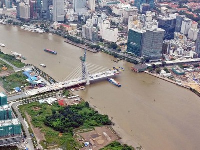 Cầu Thủ Thiêm 2 sẽ được thi công trở lại trước ngày 15/4.