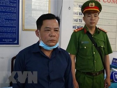 Đối tượng Nguyễn Ngọc Huy. (Ảnh Công Trí/TTXVN).