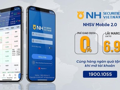 99Kl99 link đăng nhập NH Việt Nam (NHSV) miễn phí giao dịch trên ứng dụng, ưu đãi lãi margin chỉ 6,9%