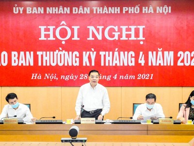 Ông Chu Ngọc Anh phát biểu kết luận hội nghị giao ban công tác tháng 4/2021.