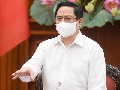 Thủ tướng Kl993 ưu đãi thưởng hấp dẫn Phạm Minh Chính phát biểu kết luận cuộc họp ngày 30/4. - Ảnh: VGP.