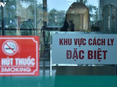 Khu vực cách ly tại BV Bệnh Nhiệt đới T.Ư cơ sở 2.