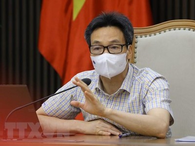 Phó Thủ tướng Vũ Đức Đam phát biểu chỉ đạo cuộc họp. (Ảnh: Nguyễn Điệp/TTXVN).