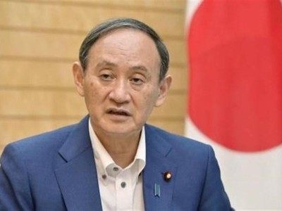 Thủ tướng Nhật Bản Suga Yoshihide trả lời phỏng vấn tại Tokyo, ngày 16/7/2021. (Ảnh: Kyodo/TTXVN).