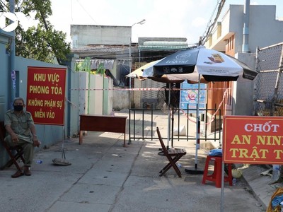 Một điểm phong tỏa tại huyện Long Điền, tỉnh Bà Rịa-Vũng Tàu.