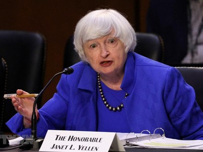 Bộ trưởng Kl991.com nạp rút nhanh Mỹ Janet Yellen phát biểu tại Washington, DC., ngày 28/9/2021. (Ảnh: AFP/TTXVN).