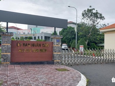 Trụ sở UBND huyện Tịnh Biên. Ảnh: TTO.