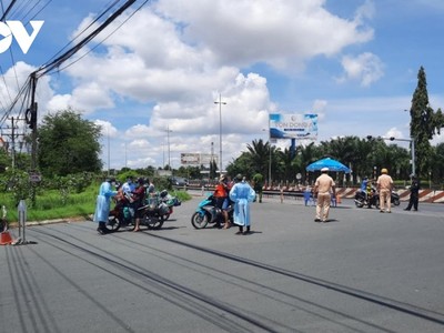 Tỉnh Vĩnh Long hiện vẫn còn đang duy trì các chốt đi vào địa bàn tỉnh.