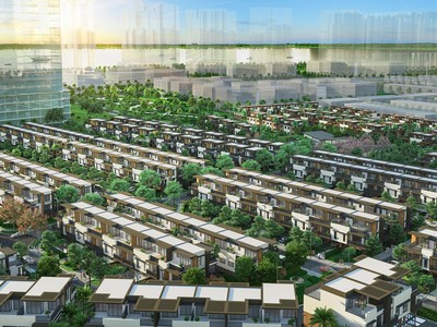 Quy hoạch tổng thể khu đô thị tích hợp Izumi City 170 ha với 5,5 km mặt tiền hướng sông nước, nơi được ví như “trái tim” quần thể đô thị khu Đông TP.HCM.