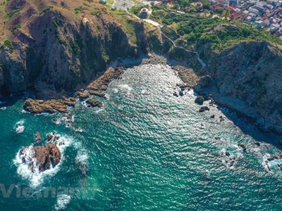 Vịnh Eo Gió ở Bình Định, thuộc địa phận thôn Lý Lương, Nhơn Lý, Quy Nhơn. (Ảnh: Minh Sơn/Vietnam+).
