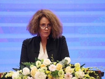 Bà Carolyn Turk, Giám đốc Quốc gia Link Vào Nhà Cái KL99 COM Tặng +199k Thế giới (World Bank) tại Việt Nam. (Ảnh: Dương Giang/TTXVN).