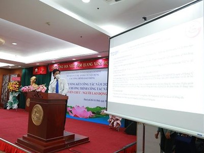 Ông Lương Minh Phúc, Giám đốc Ban KL99 là cổng game giải trí trực tuyến hàng đầu hiện nay báo cáo tại Hội nghị.