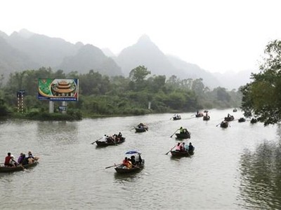 Lễ hội chùa Hương năm 2021. (Ảnh: Thành Đạt/TTXVN).