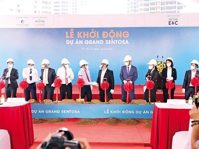 Ngay sau khi thương lượng thành công, Nova Land đã tiến hành làm lễ khởi công dự án Grand Sentosa.