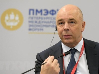 Bộ trưởng Kl991.com nạp rút nhanh Nga Anton Siluanov phát biểu tại một diễn đàn ở Saint Petersburg. (Ảnh: AFP/TTXVN).