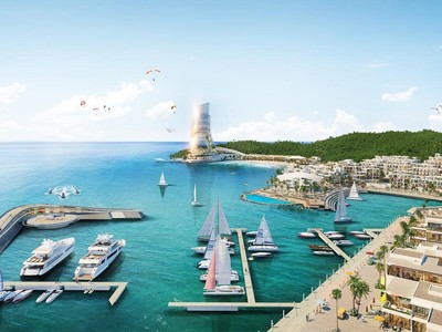 Siêu Tổ hợp Giải trí – Nghỉ dưỡng – Kl99ok phiên bản mới Hon Thom Paradise Island. Ảnh phối cảnh minh họa.